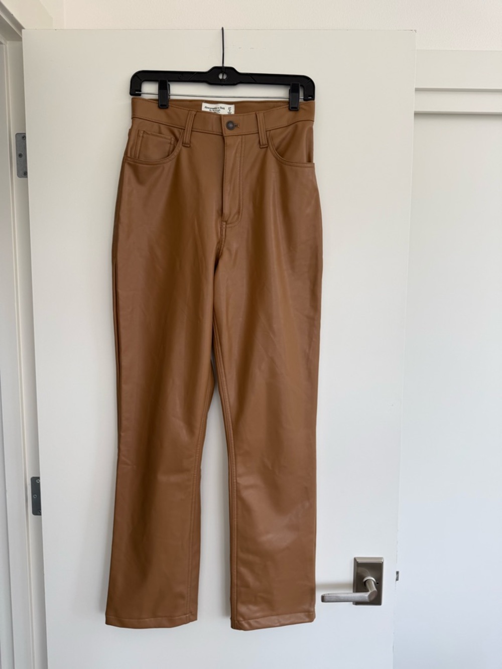 Abercrombie & Fitch Tan Ultra High-Rise '90s Straight Pants